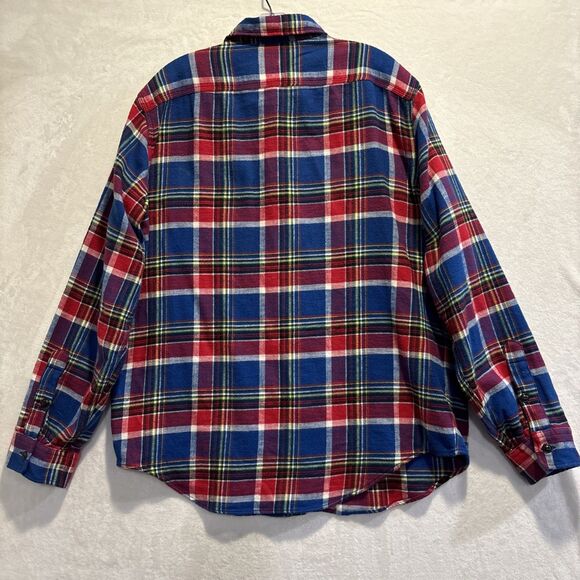 Polo Ralph Lauren Shirt Men’s Size XL Plaid Button Up Flannel Cotton Pockets - Picture 6 of 13